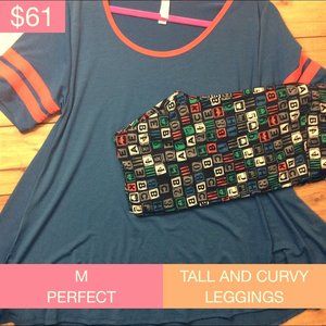 Lularoe Medium Perfect T & TC Leggings Outfit